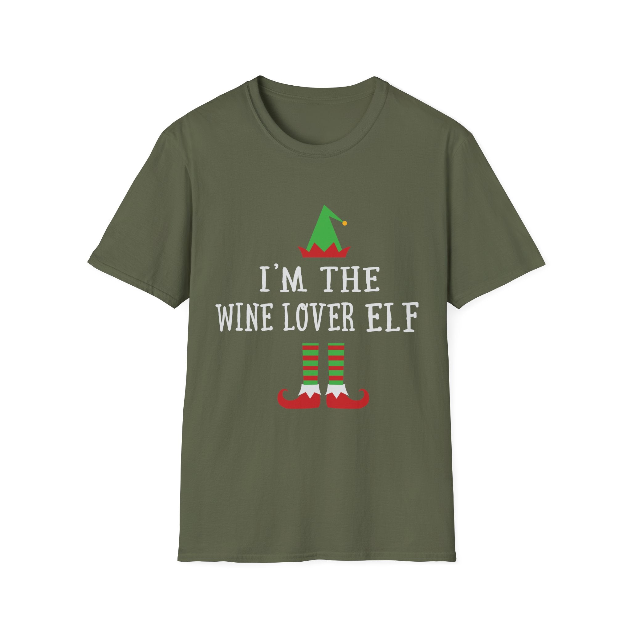 Wine Lover Elf Holiday Humor - Unisex Premium Shirt