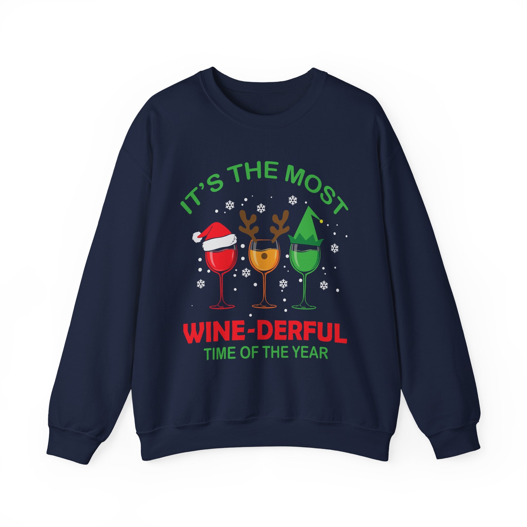 WineDerful Holiday Cheers Crew - Unisex Premium Sweatshirt