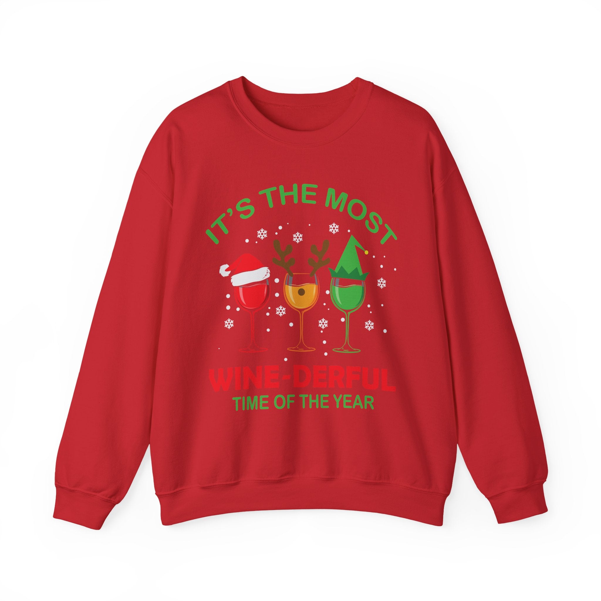 WineDerful Holiday Cheers Crew - Unisex Premium Sweatshirt