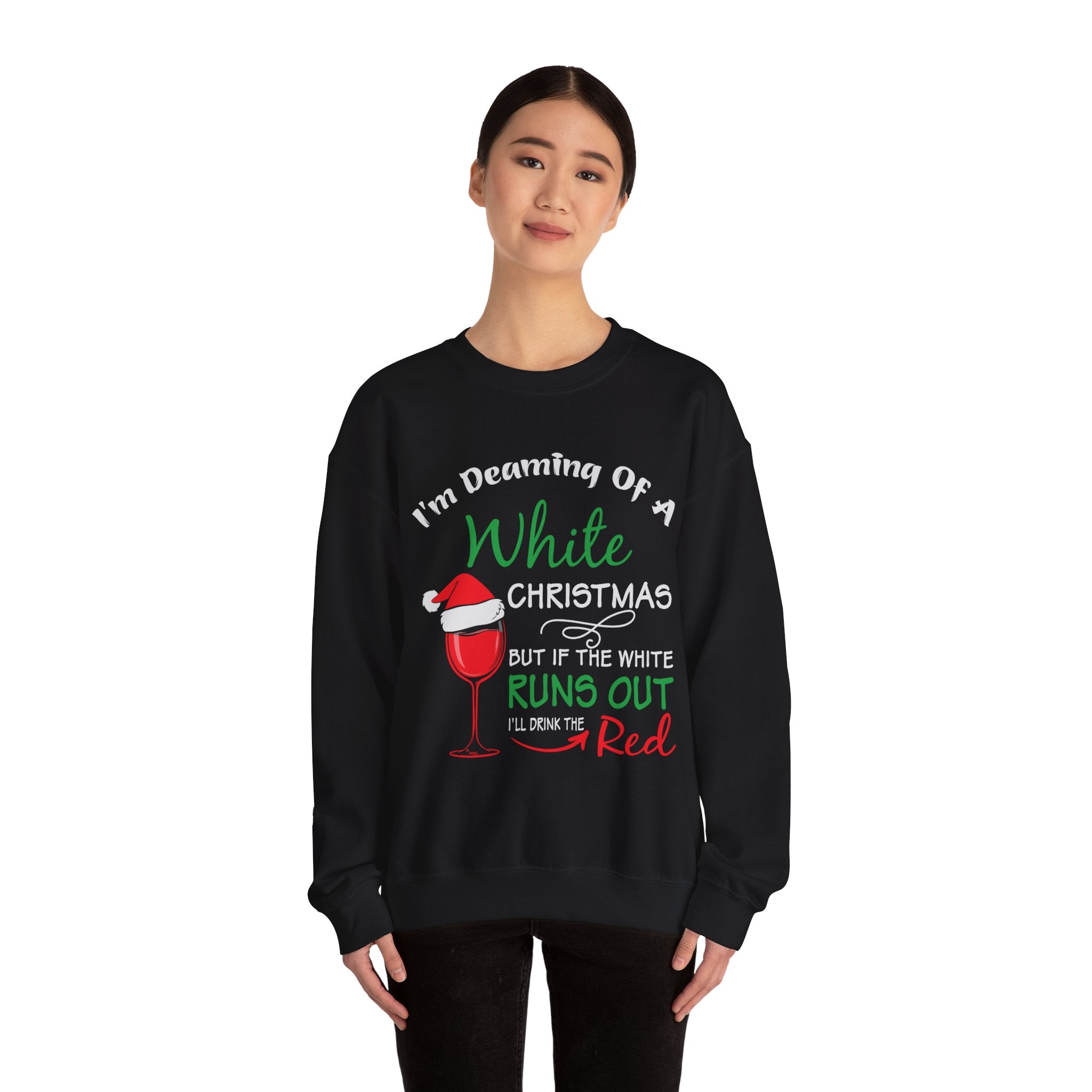 Wine Lovers Holiday Humor - Unisex Premium Sweatshirt