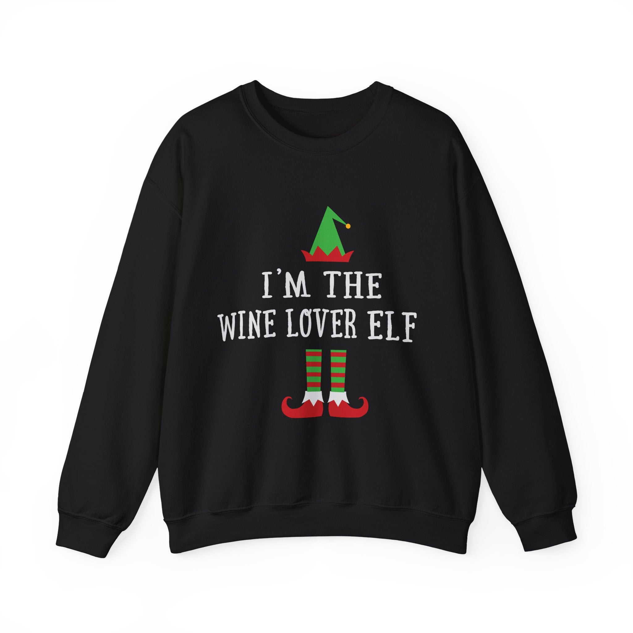 Wine Lover Elf Holiday Cheer - Unisex Premium Sweatshirt
