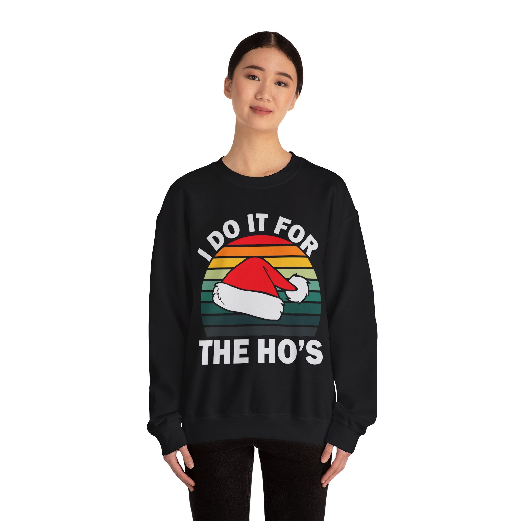 Santa's Retro Holiday Humor - Unisex Premium Sweatshirt