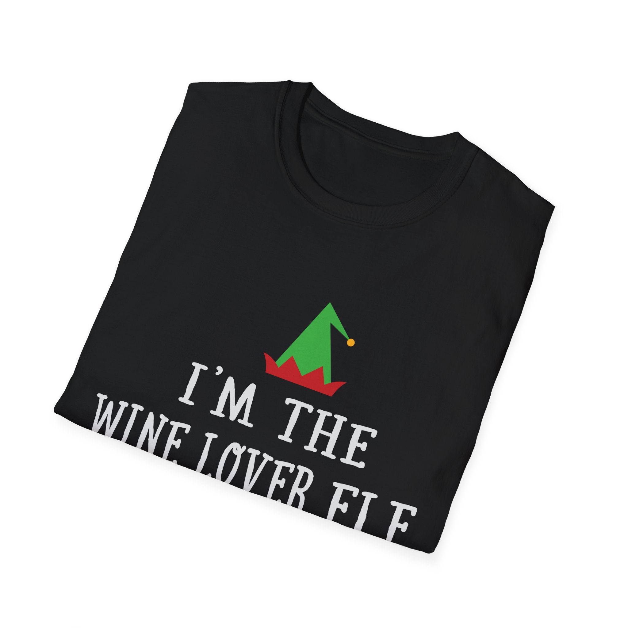 Wine Lover Elf Holiday Humor - Unisex Premium Shirt