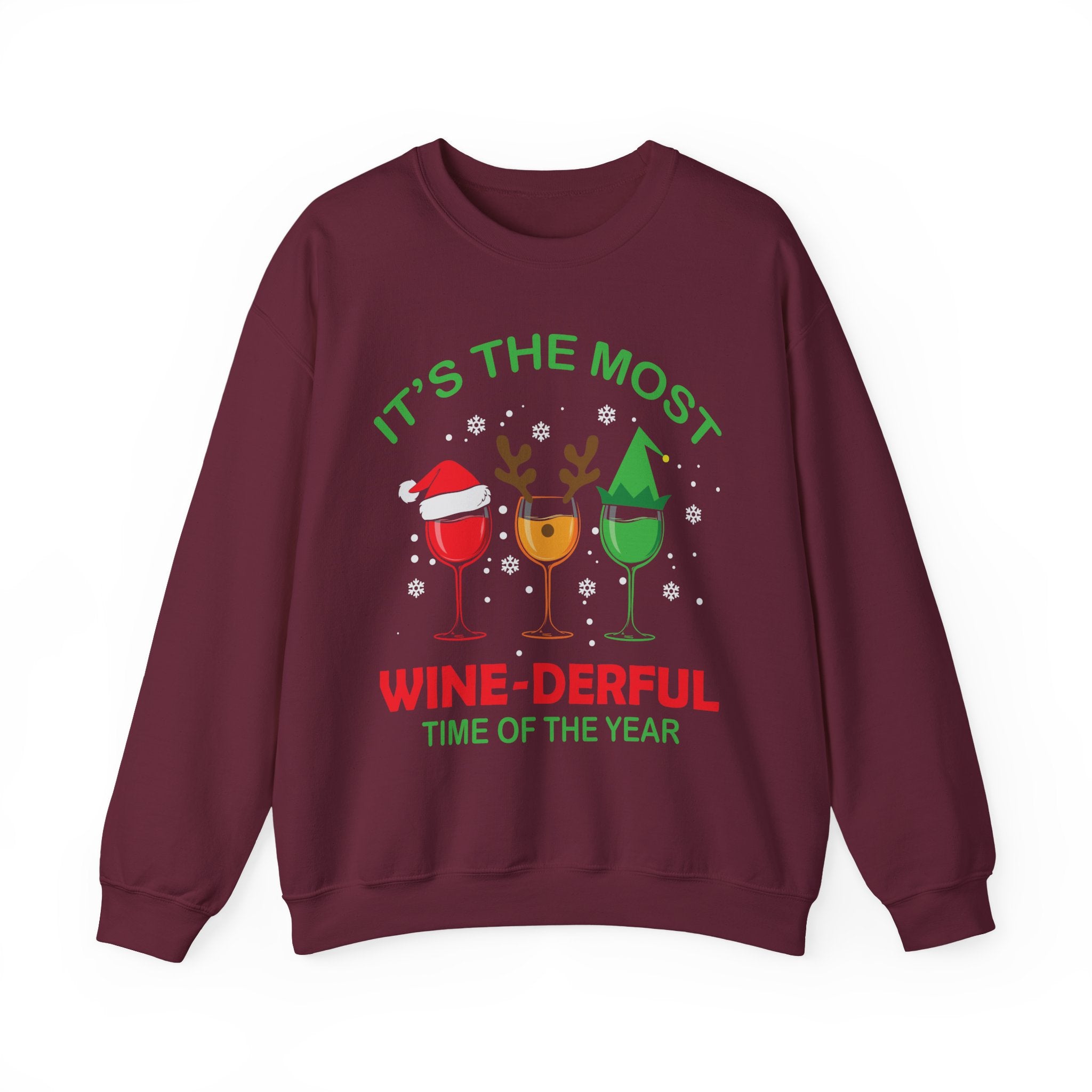 WineDerful Holiday Cheers Crew - Unisex Premium Sweatshirt