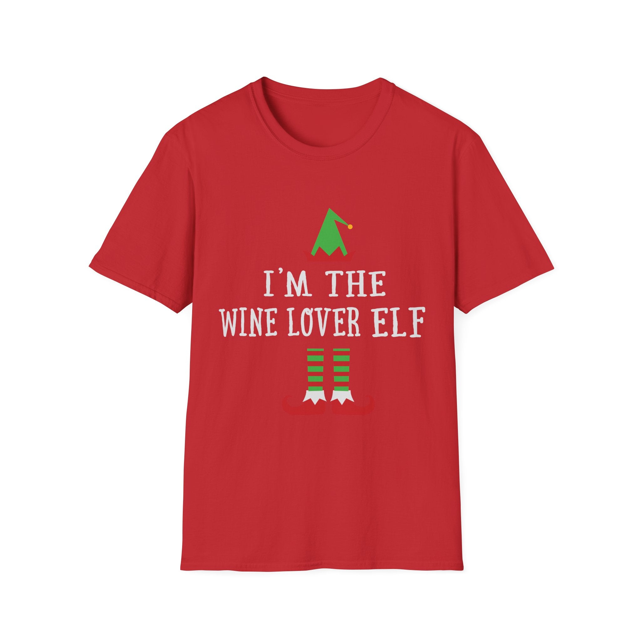 Wine Lover Elf Holiday Humor - Unisex Premium Shirt