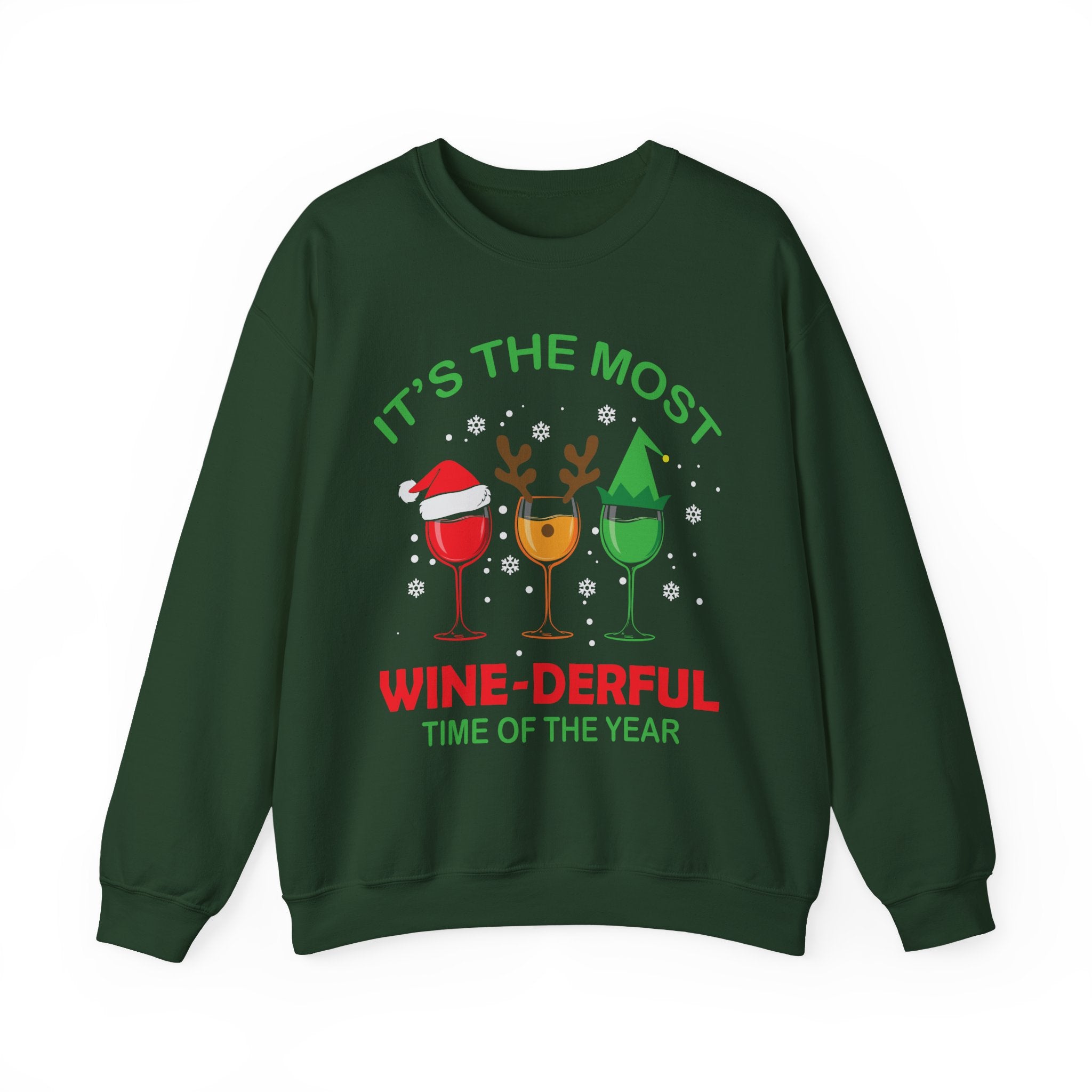 WineDerful Holiday Cheers Crew - Unisex Premium Sweatshirt