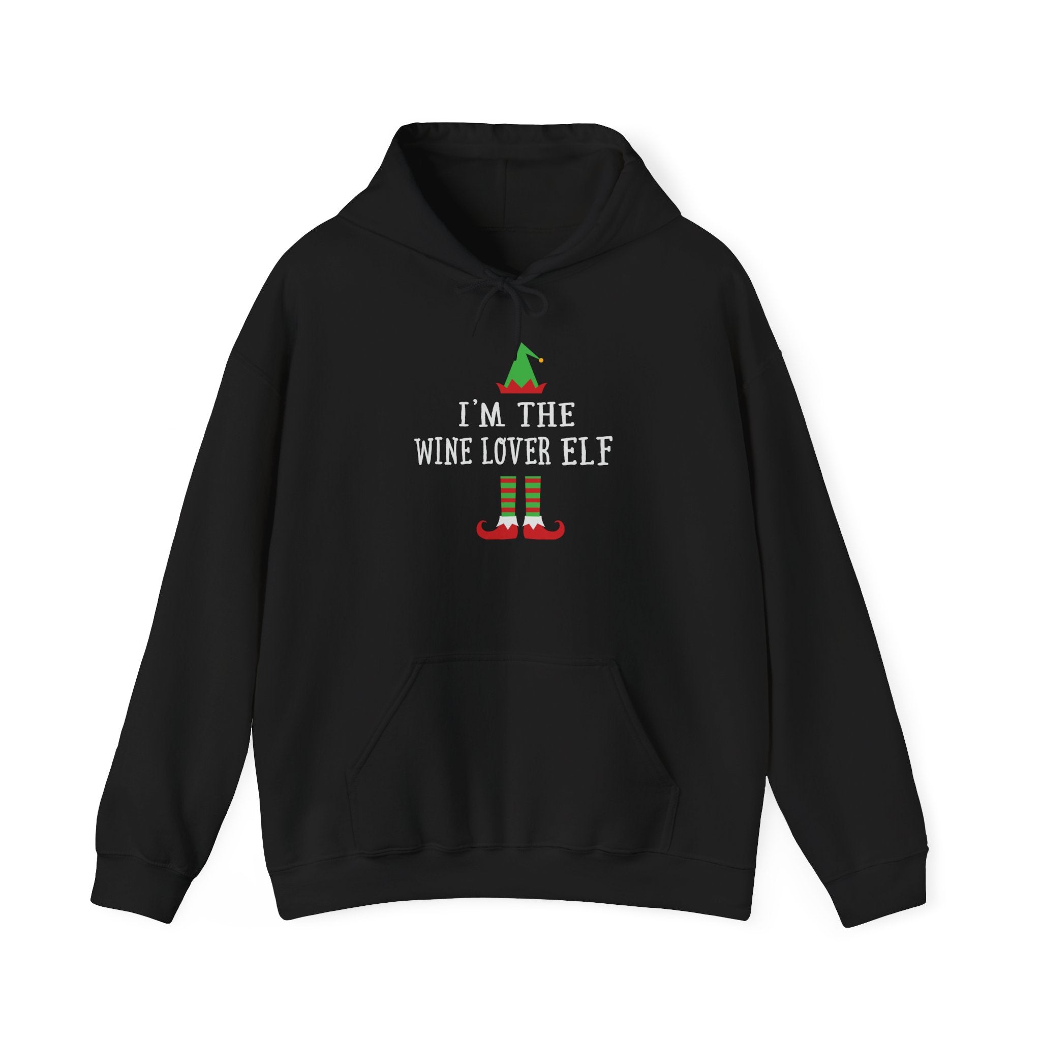 Wine Lover Elf Holiday Spirit - Unisex Premium Hoodie