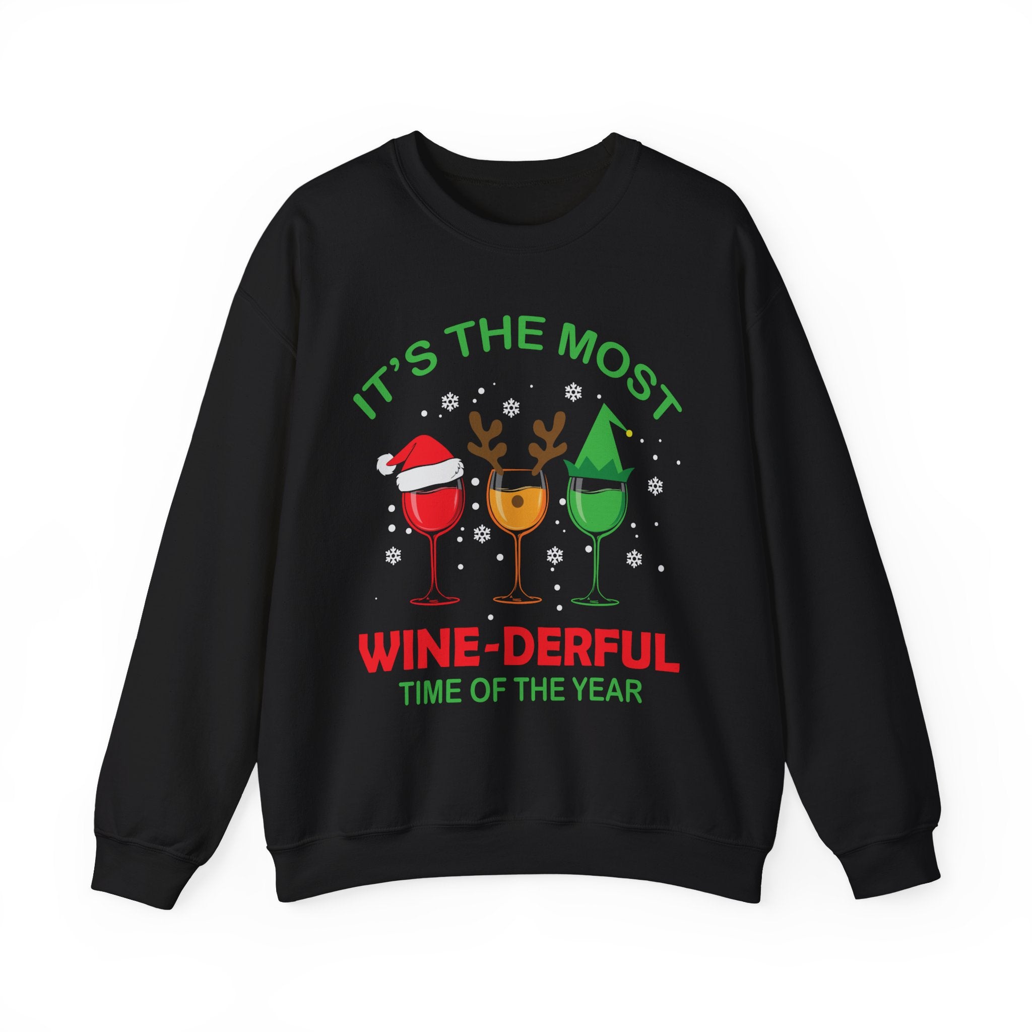 WineDerful Holiday Cheers Crew - Unisex Premium Sweatshirt