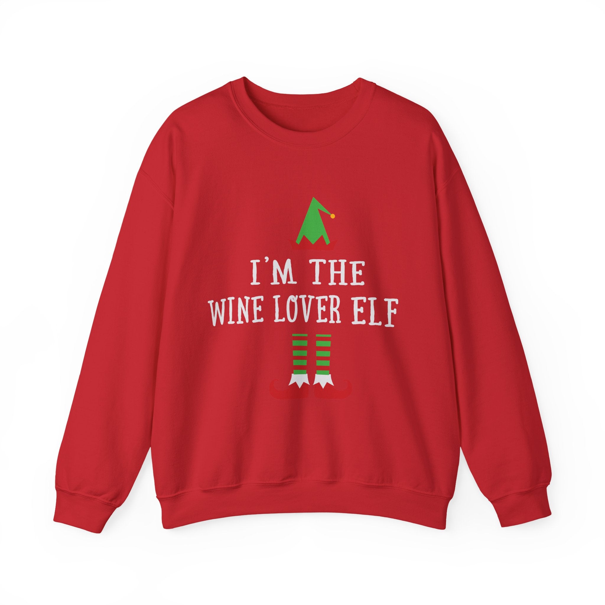 Wine Lover Elf Holiday Cheer - Unisex Premium Sweatshirt