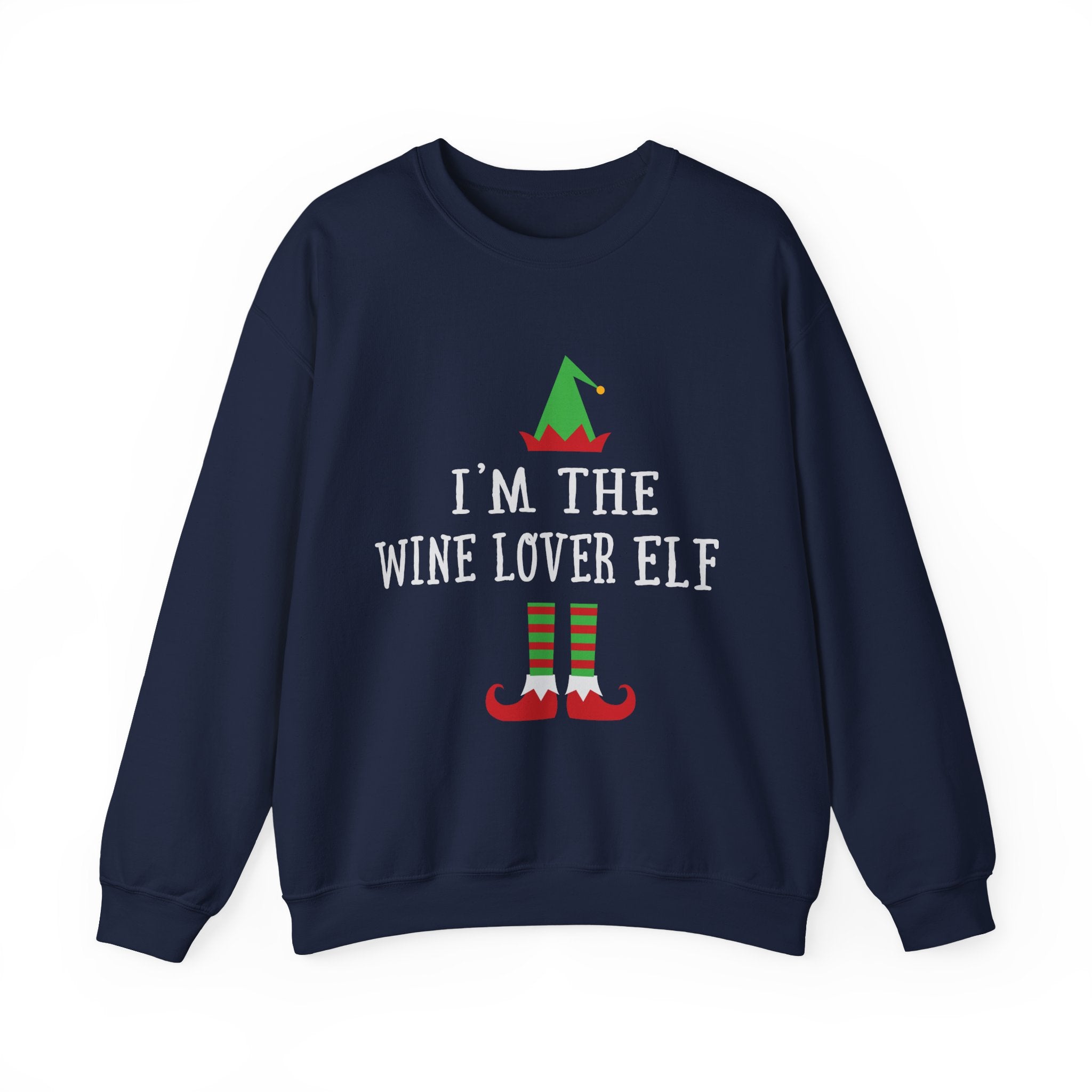 Wine Lover Elf Holiday Cheer - Unisex Premium Sweatshirt