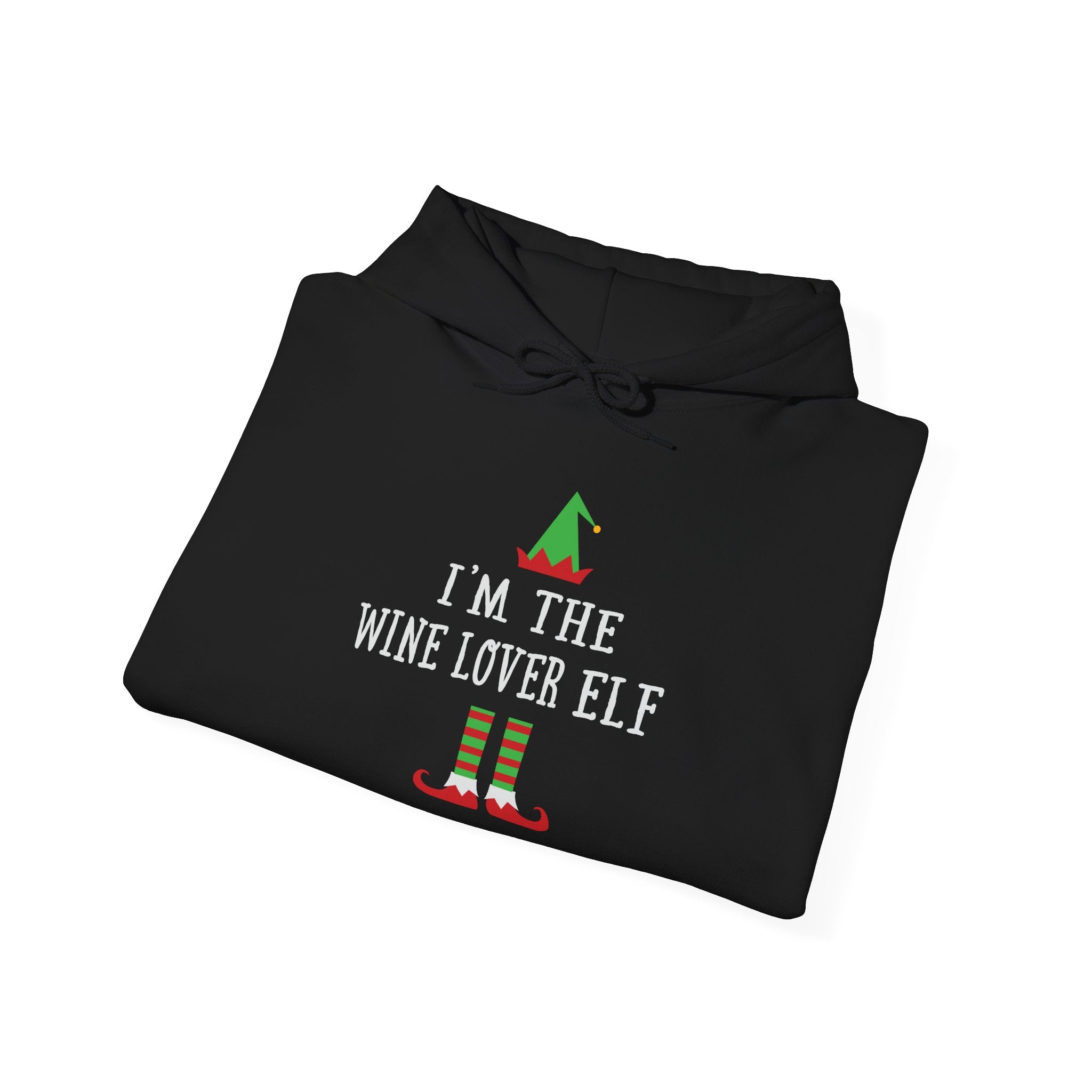 Wine Lover Elf Holiday Spirit - Unisex Premium Hoodie