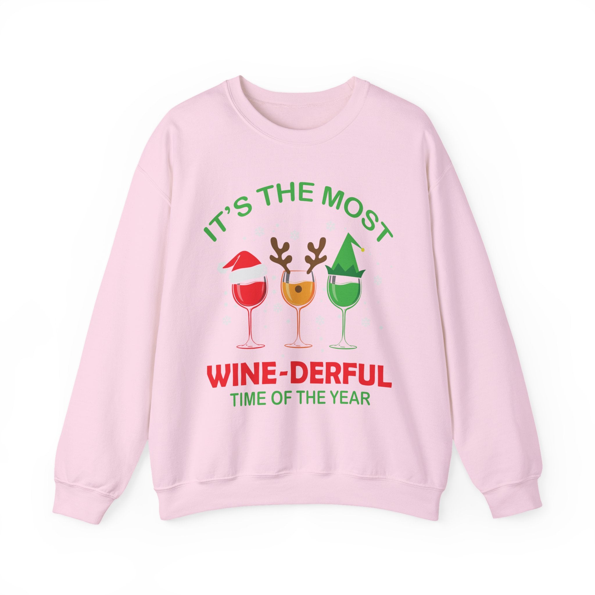 WineDerful Holiday Cheers Crew - Unisex Premium Sweatshirt